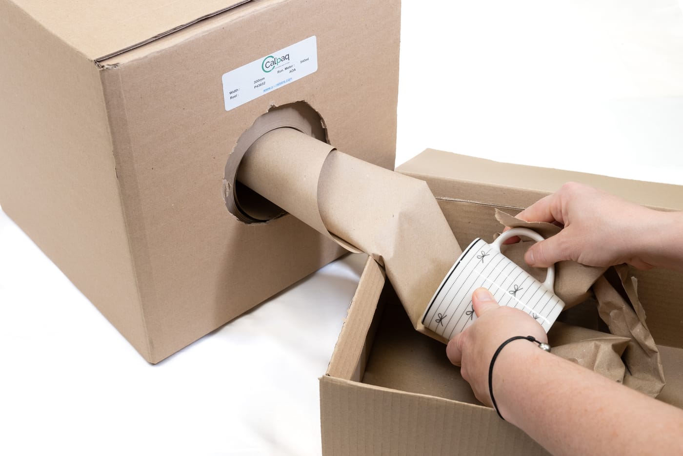 Rouleau de papier Cal'Paq sans mandrin